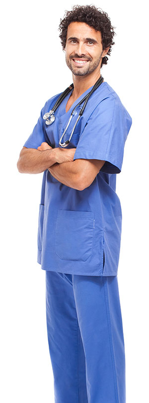 nurse ready to give vaccinations