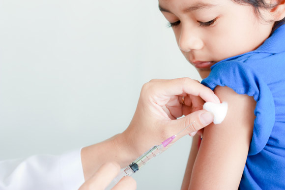 Child Getting Menactra Vaccine