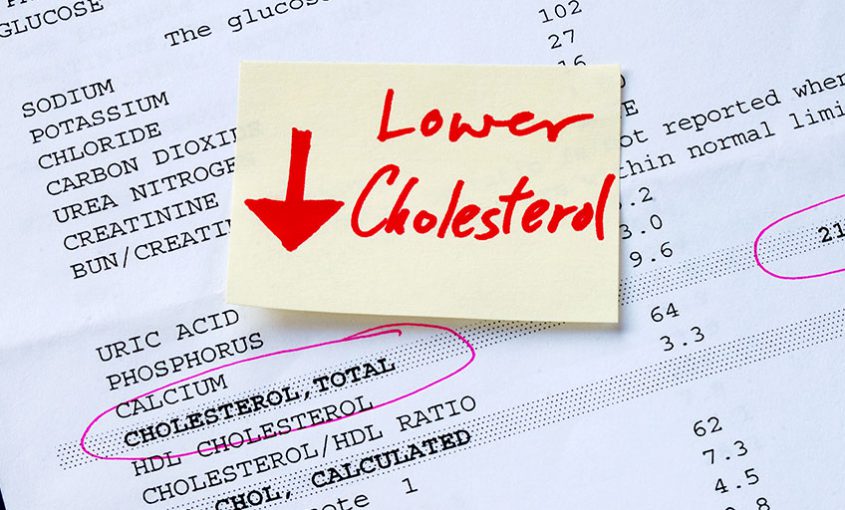 test showing that patient needs to lower cholesterol